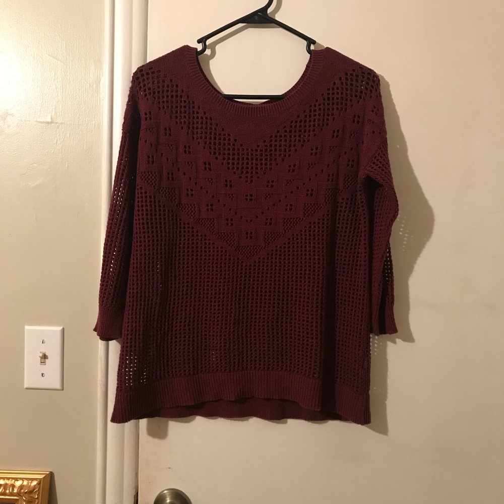 Open Knit Sweater